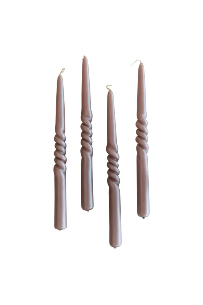 The Pearl Candle Collection - Packed with 4 Pieces per box - Major Mahoni Middle Curled