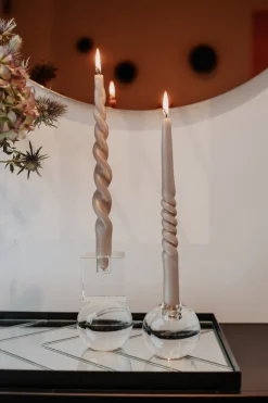 The Pearl Candle Collection - Packed with 4 Pieces per box - French Pearl Middle Curled