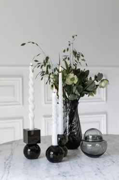 The Pearl Candle Collection - Packed with 4 Pieces per box - White Pearl Middle Curled