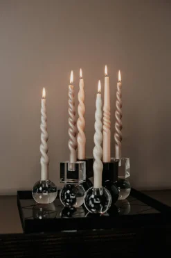 The Pearl Candle Collection - Packed with 4 Pieces per box - Bloom Pearl Fully Curled
