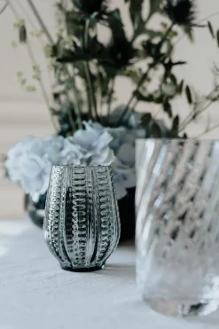 Twisted Drinking Glass - Grey