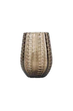 Twisted Drinking Glass - Smoke