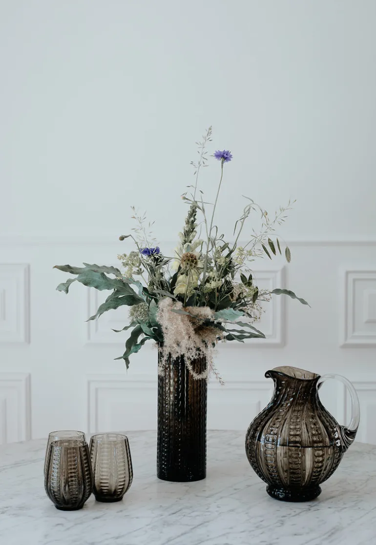 Twisted Drinking Glass - Smoke