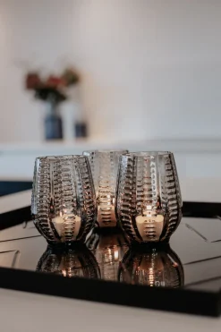 Twisted Drinking Glass - Smoke